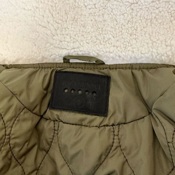 Blank NYC faux shearling sleeve utility bomber jacket size S - Picture 14 of 15